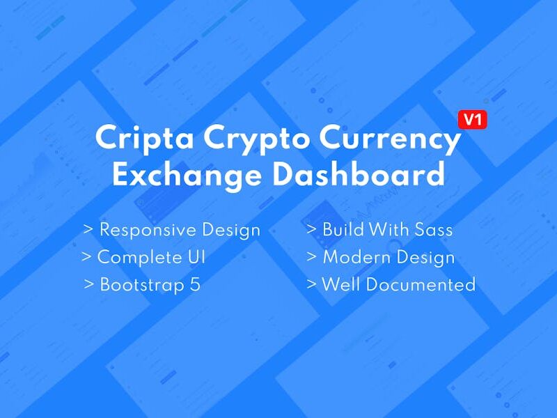 Cripta Crypto Currency Exchange Dashboard