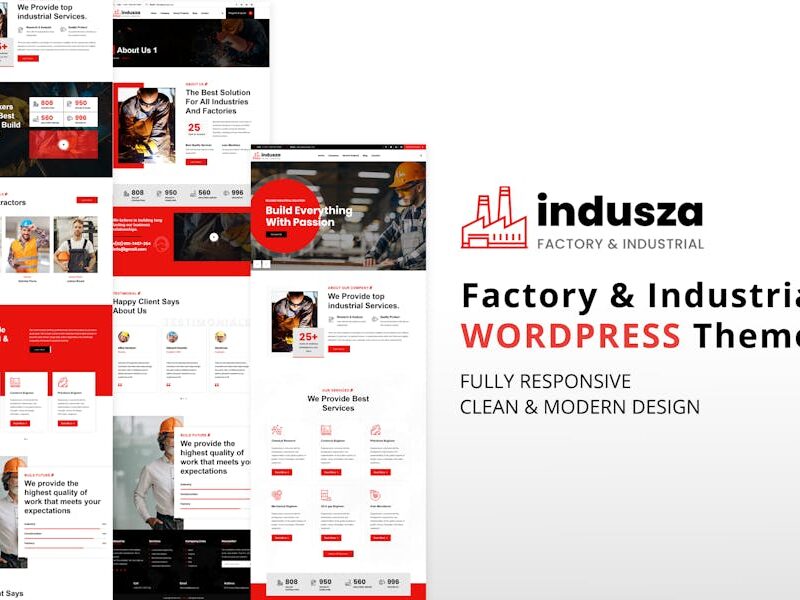 Indusza - Industrial & Factory WordPress