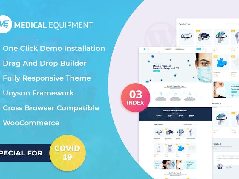 Medical Equipment - eCommerce WordPress Theme
