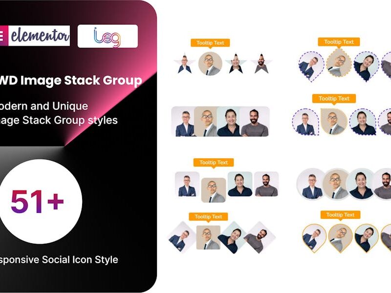Image Stack Group addon for elementor