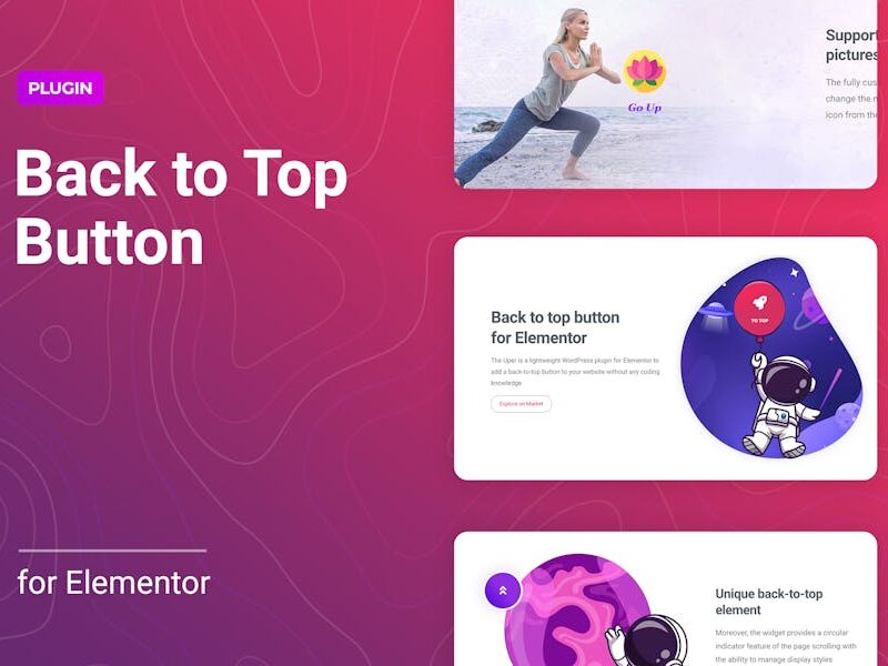 Back to Top Button for Elementor