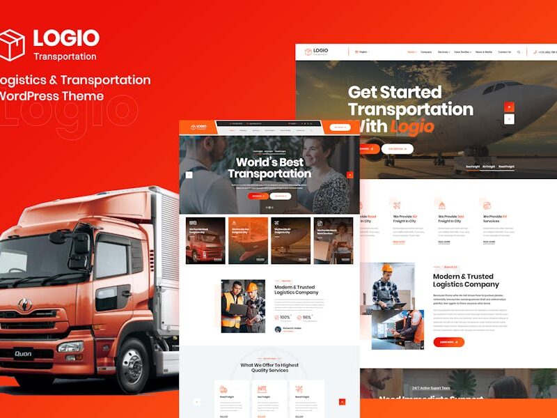 Logio - Logistics & Transport  Elementor WordPress