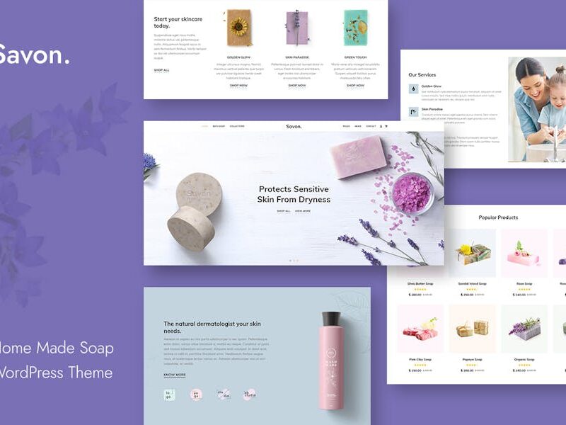 Savon - Handmade, Organic Shop WordPress Theme