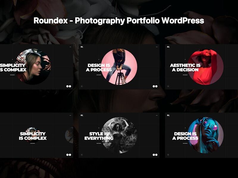 Roundex - Photography Portfolio WordPress