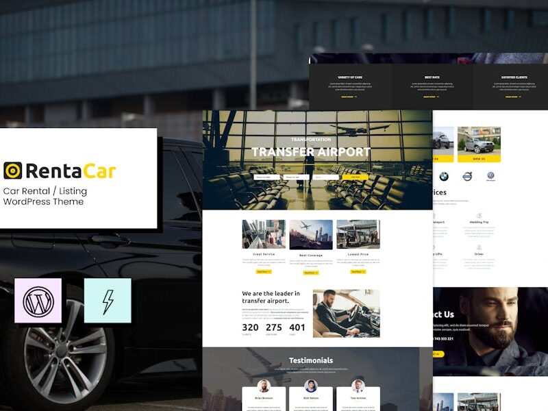 Rentacar - Car Rental / Listing WordPress Theme