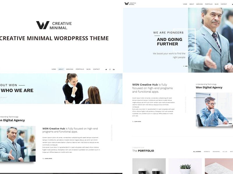 WON Creative Minimal WordPress Theme
