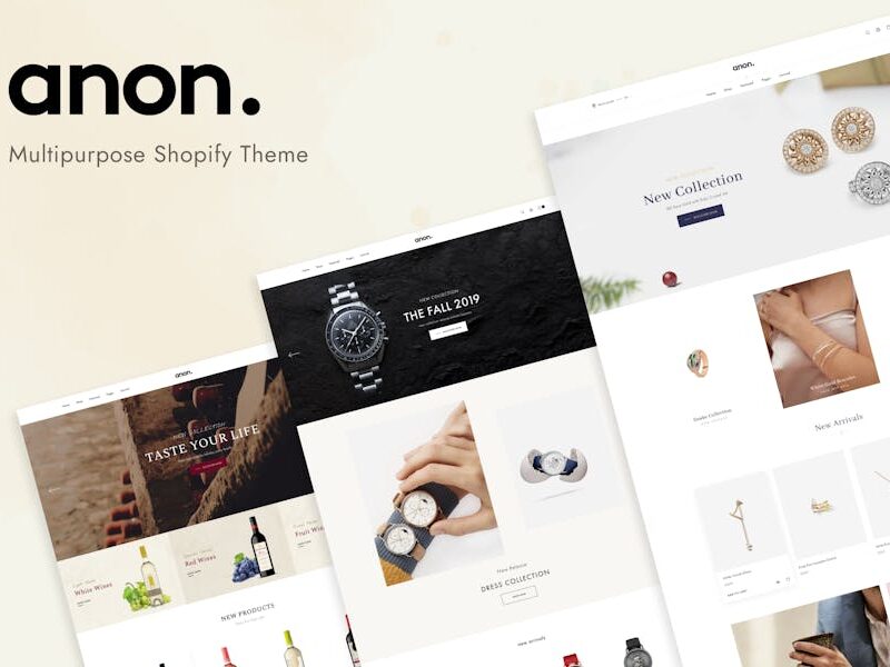 Anon - Minimal Responsive Shopify Theme