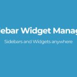 Sidebar Widget Manager