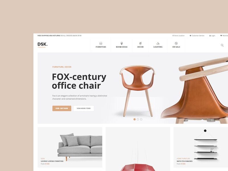 DSK - Furniture Store WooCommerce WordPress Theme