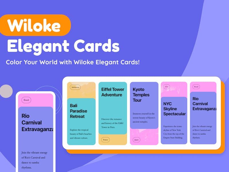 Wiloke Elegant Cards Elementor