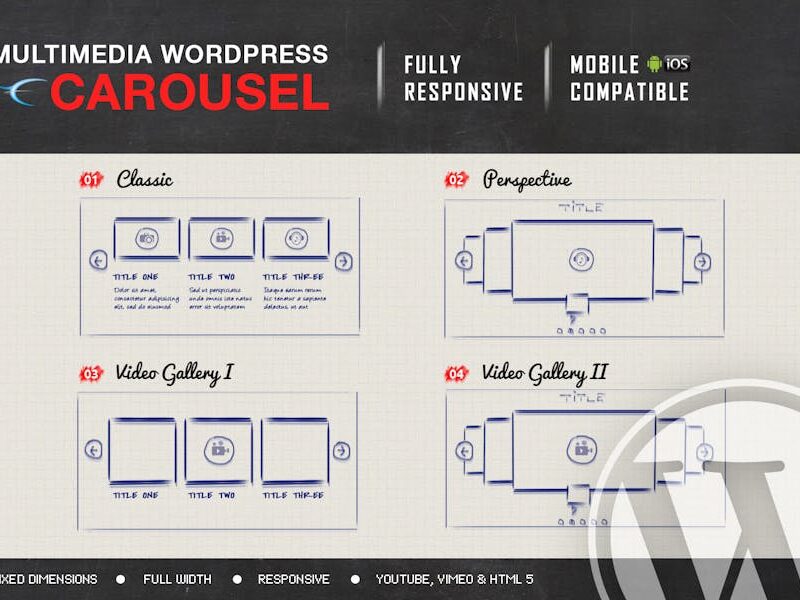 Multimedia Responsive Carousel - WordPress Plugin