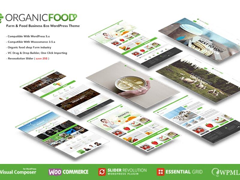 Organic Food - Farm & Food Business Eco WordPress