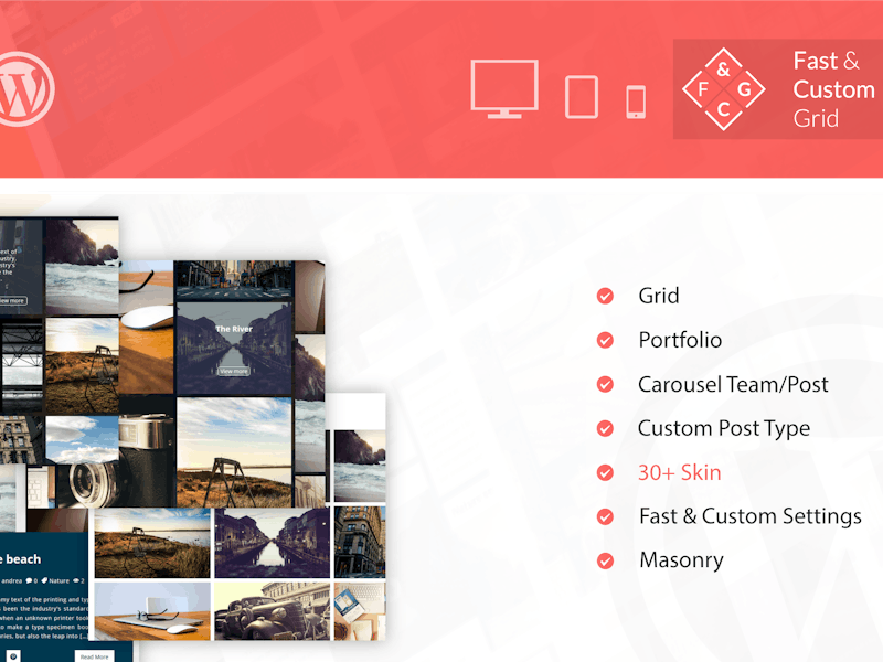 Fast & Custom Grid - Wordpress Plugin