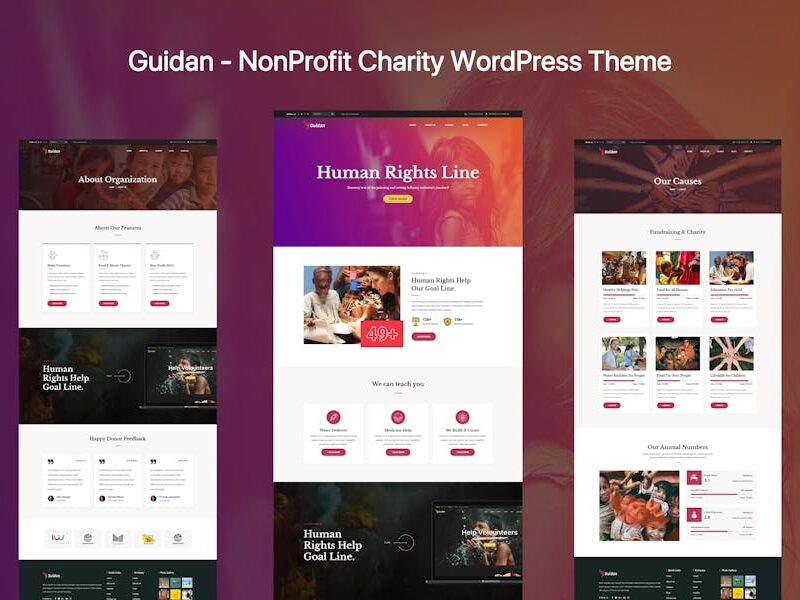 Guidan - NonProfit Charity WordPress Theme