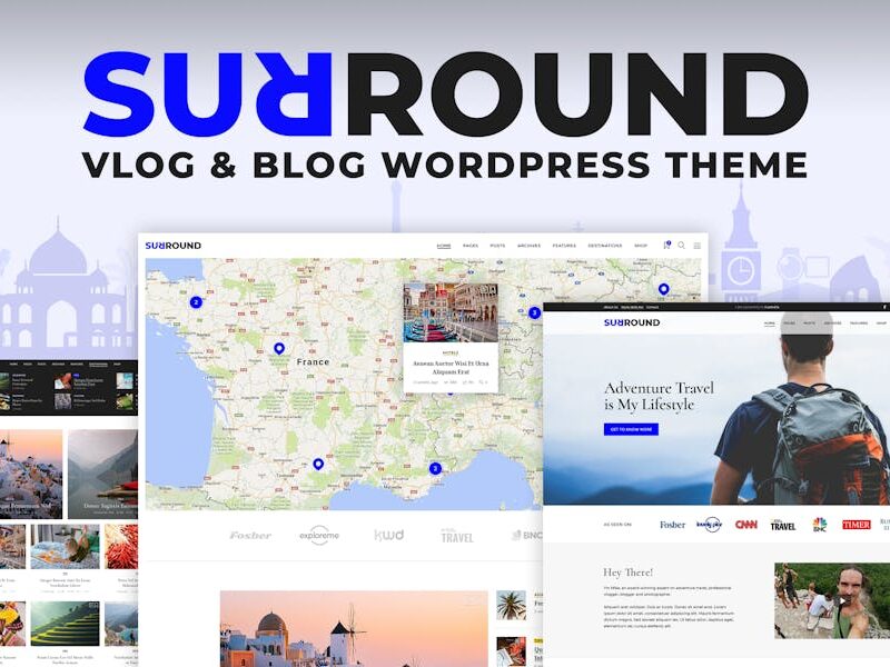 Surround Vlog & Blog WordPress Theme