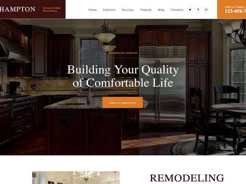 Hampton |Home Design and House Renovation WP Theme