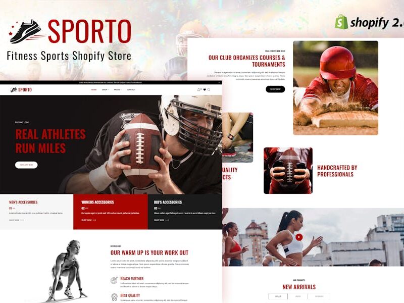 Sporto - Fitness Sports Shopify Store
