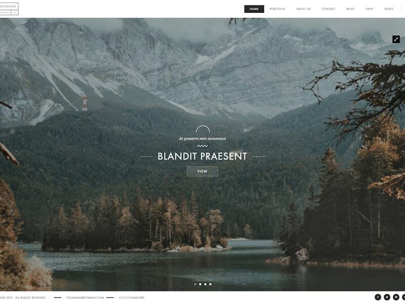 Outdoor - Creative Photography / Portfolio Theme