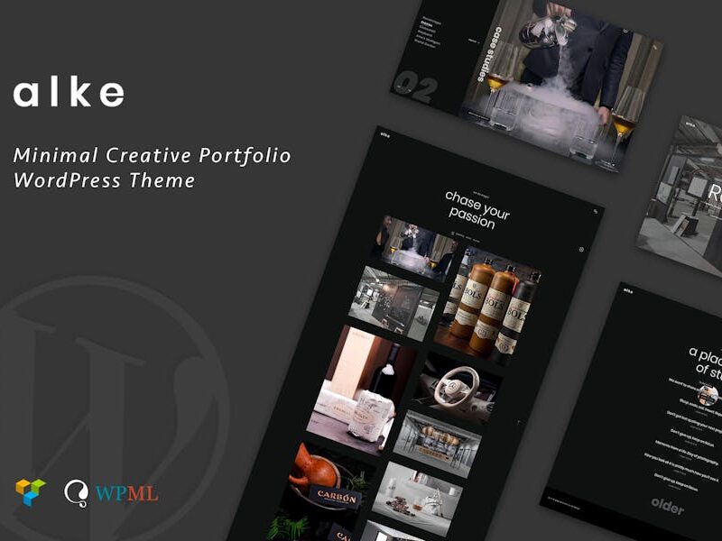 Alke | Minimal Creative Portfolio WordPress Theme