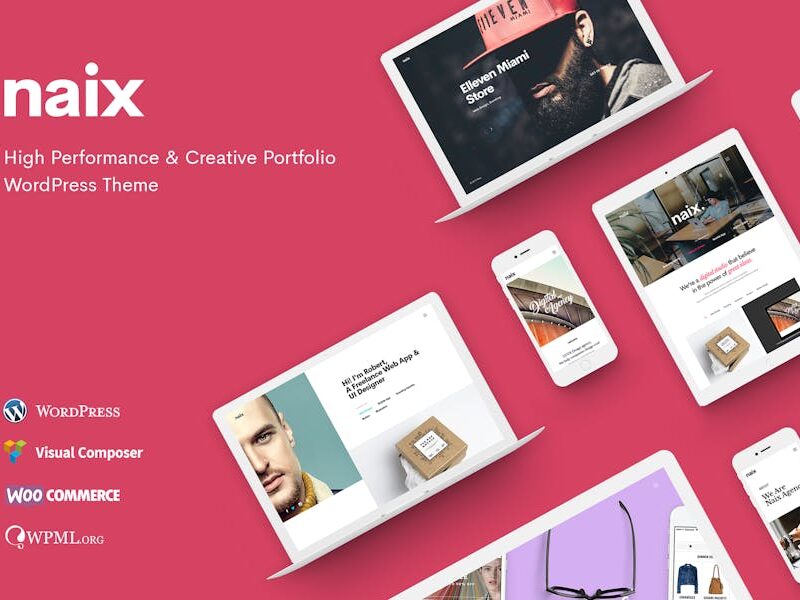 Naix - Creative Portfolio WordPress Theme