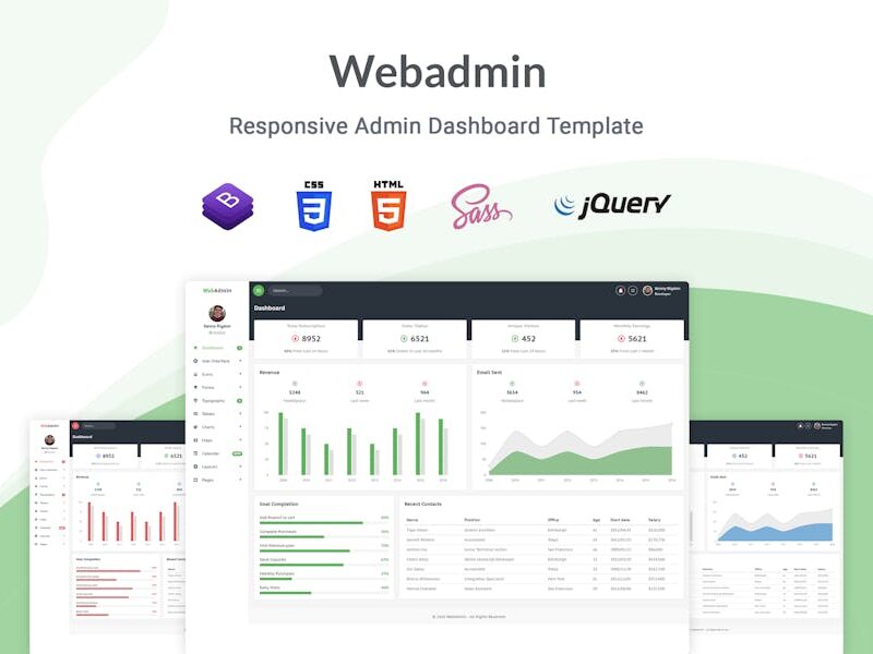 Webadmin - Responsive Admin Dashboard Template