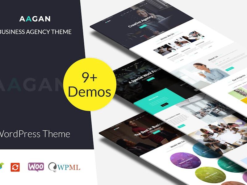 Aagan - Agency, Startup WordPress Theme