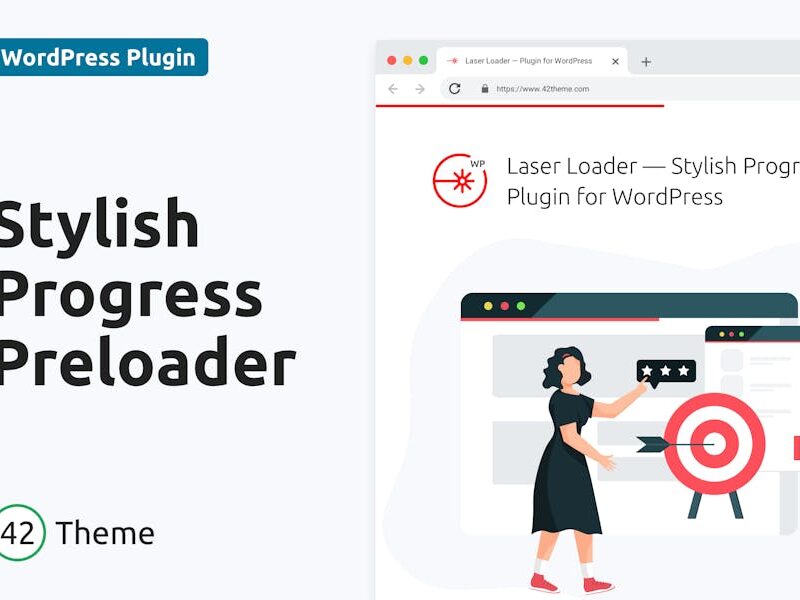 Laser Loader — Stylish Progress Bar Preloader