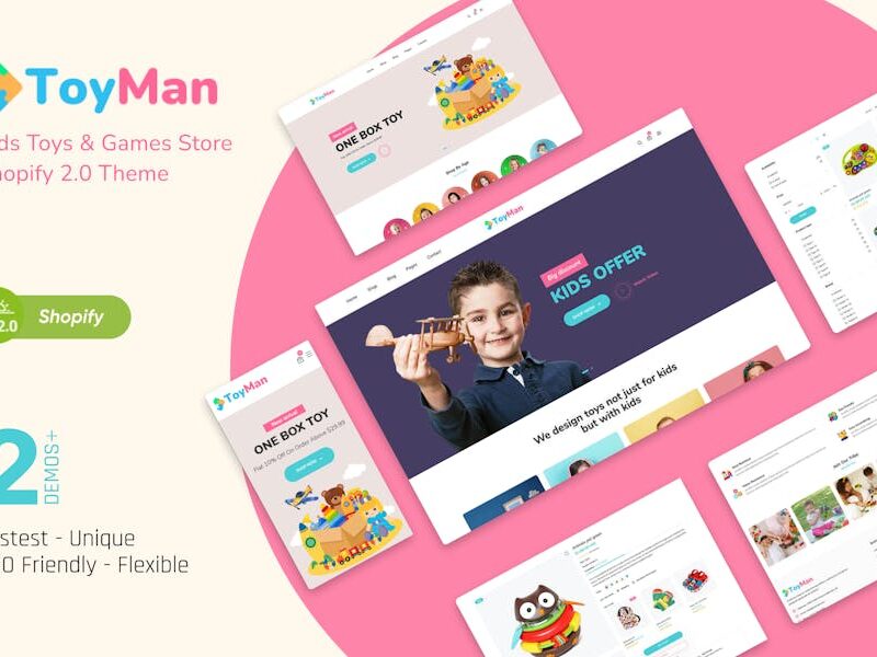 ToyMan - Kids Toys & Baby Store Shopify 2.0 Theme