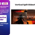Vertical Split Slideshow Addon For Elementor