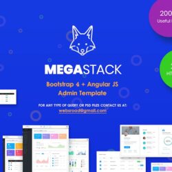 MegaStack – Bootstrap 4 & Angular JS Admin Panel MegaStack – Bootstrap 4 & Angular JS Admin Panel
