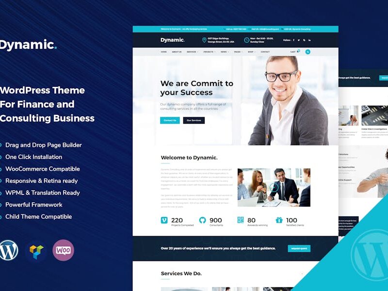 Dynamic - Finance and Consulting WordPress Theme