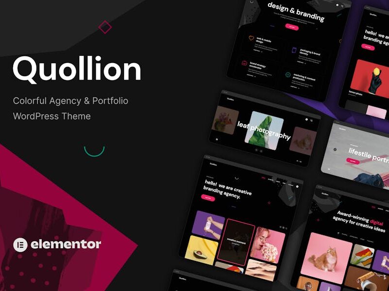 Quollion - Colorful Agency & Portfolio Theme