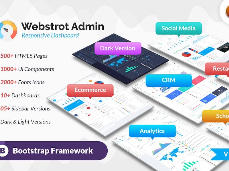 Webstrot Admin Panel Bootstrap Dashboard Template