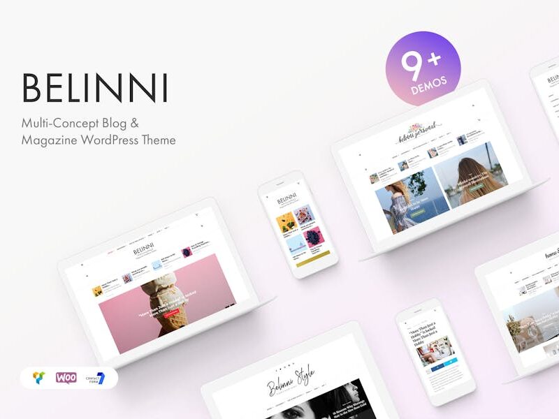 Belinni - Multi-Concept Blog / Magazine WordPress