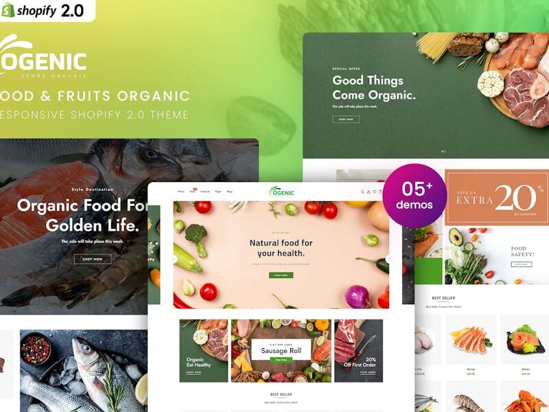Ogenic - Food & Fruits Organic Shopify 2.0 Theme