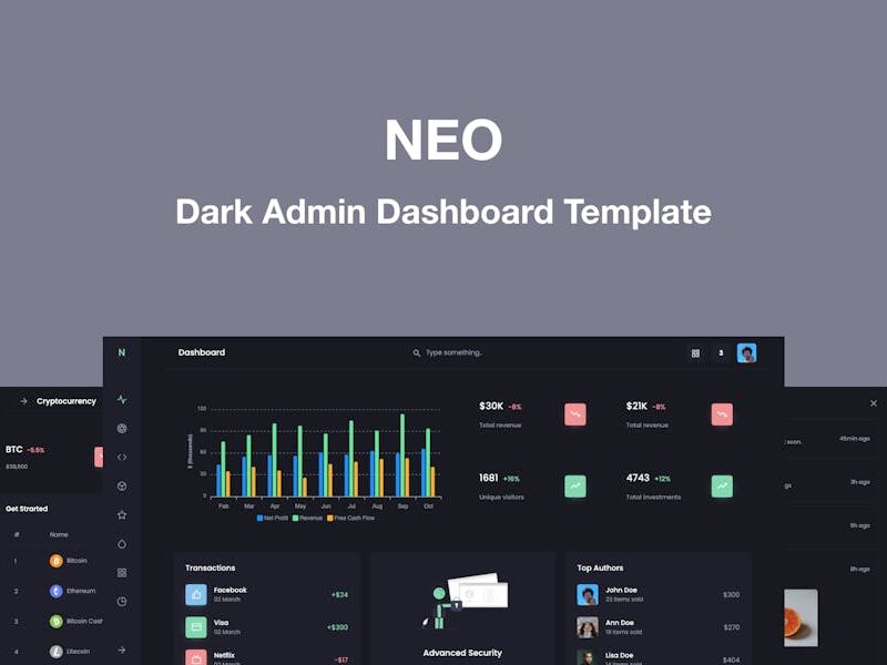 Neo - Responsive Admin Dashboard Template