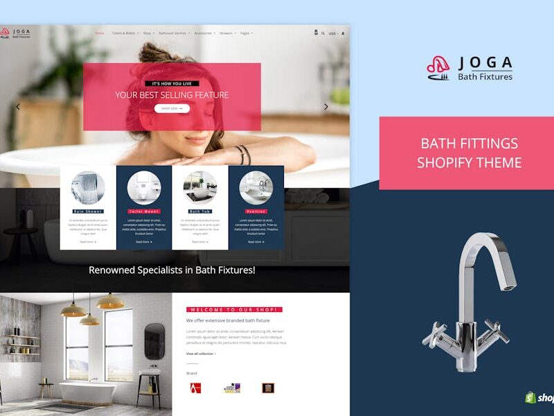 Joga | Bath Fittings Shopify Theme