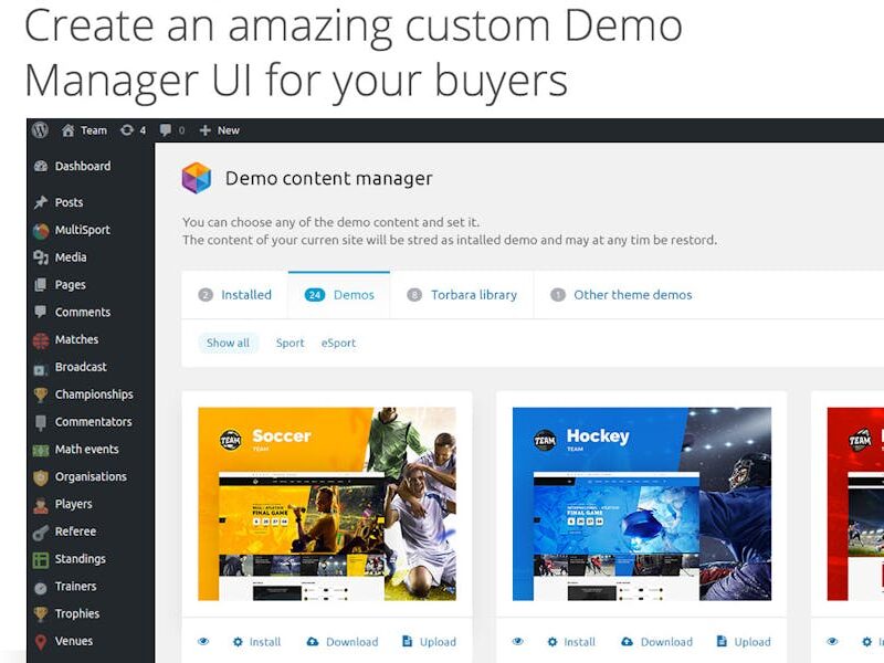 WordPress Demo Content Manager