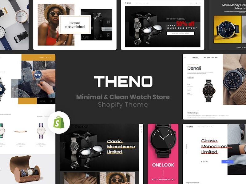 THENO | Minimal & Clean Watch Store Shopify Theme