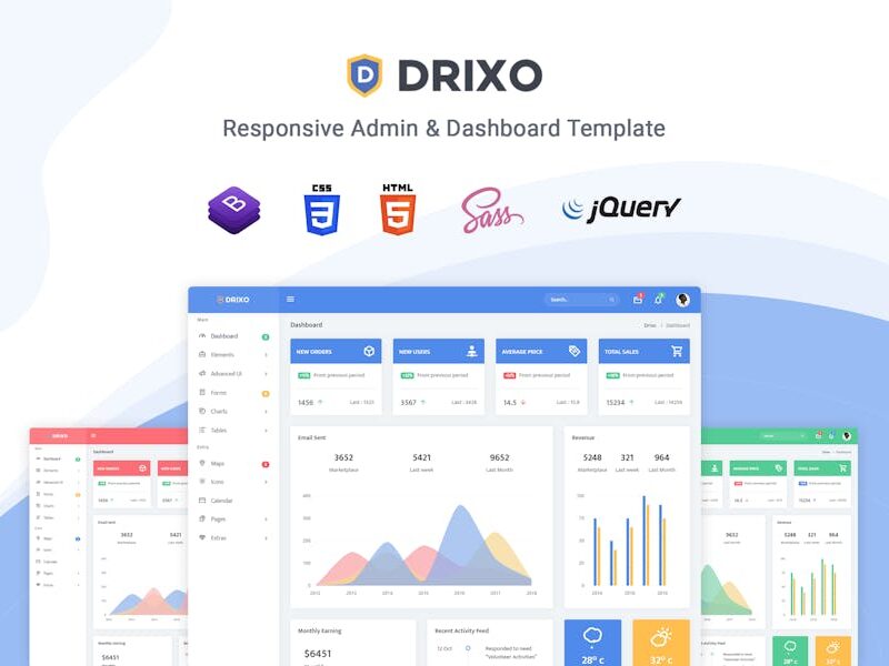 Drixo - Admin & Dashboard Template