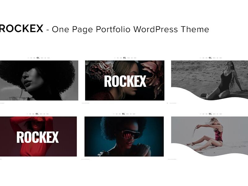 Rockex - One Page Portfolio WordPress Theme