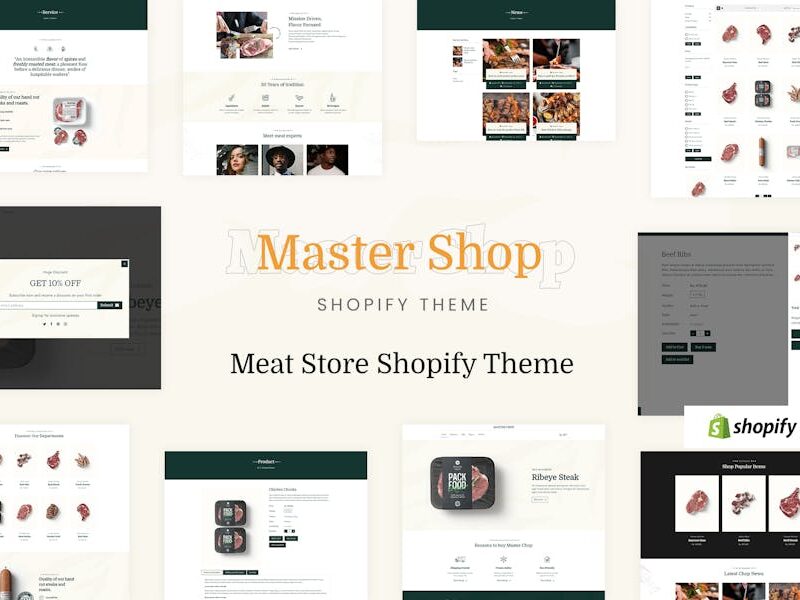 MasterChop - Meat Shop, Food Delivery Shopify