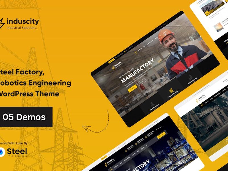 Induscity - Metal & Steel Factory WordPress Theme