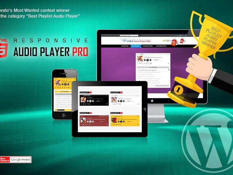 Responsive HTML5 Audio Player PRO WordPress Plugin
