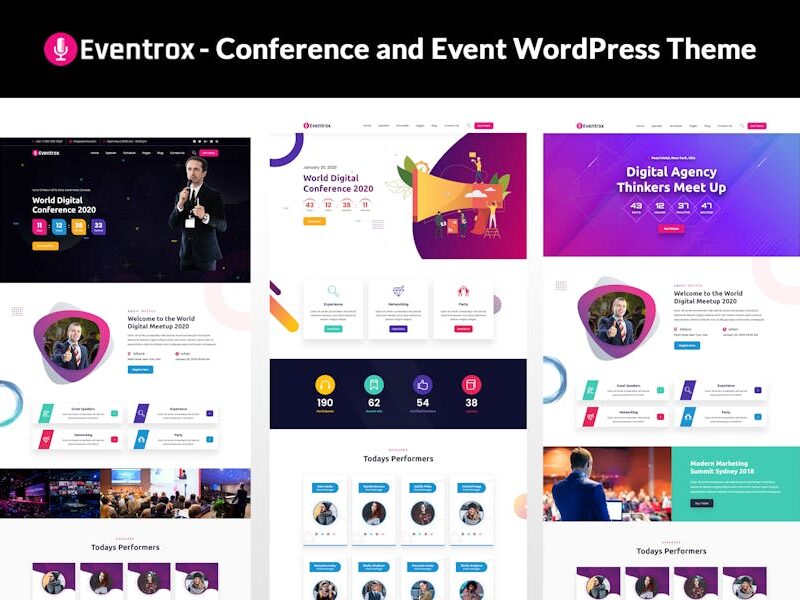 Eventrox - Conference and Event WordPress Theme