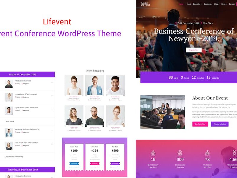 Lifevent - Conference Event WordPress Theme