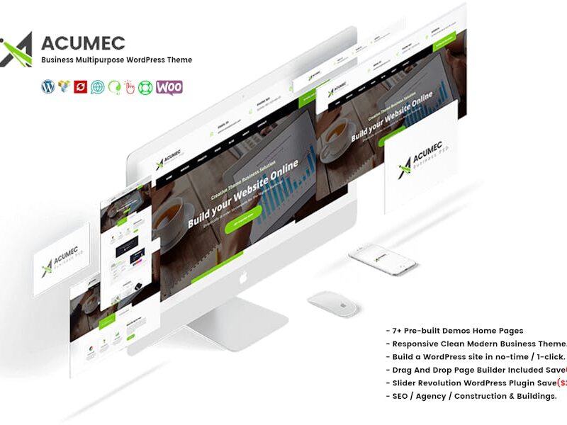 Acumec - Business Multipurpose WordPress Theme