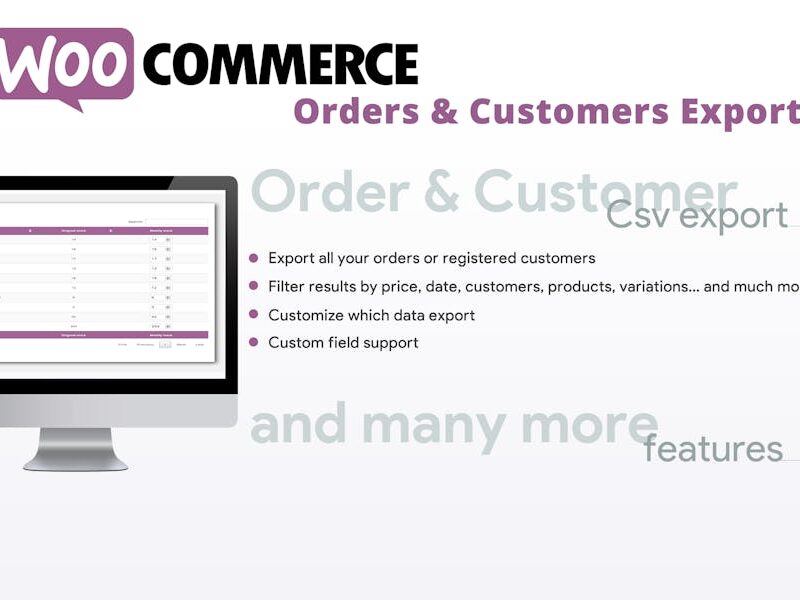 WooCommerce Orders & Customers Exporter