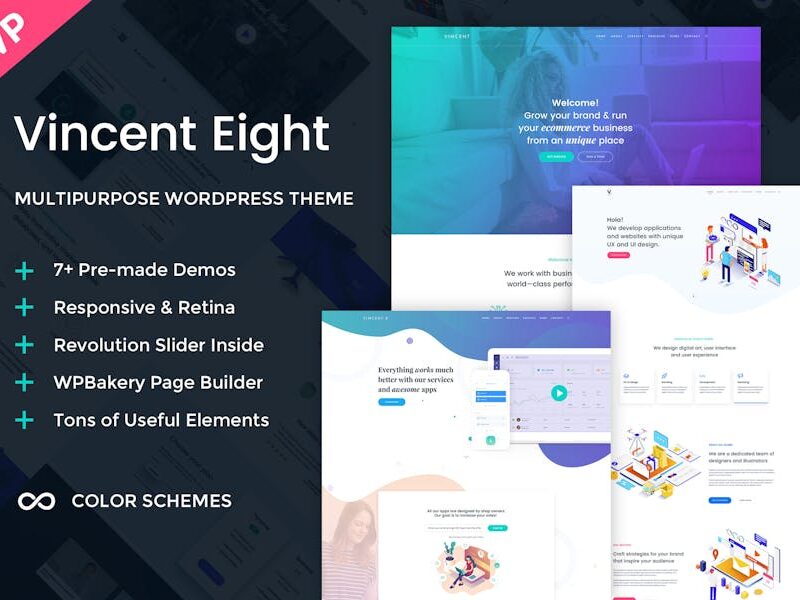 Vincent Eight - Multipurpose WordPress Theme