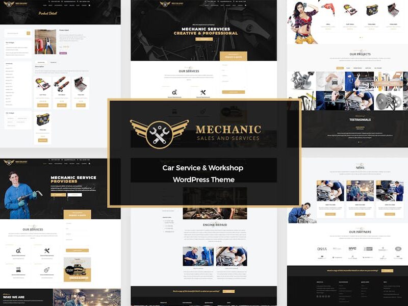 Mechanic - Car Service & Repair WordPress Theme